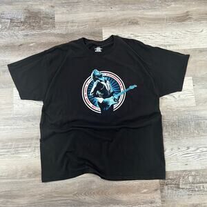 Eric Clapton Tour Tee Black Cotton 2017 Concert Graphic Shirt XL Hanes